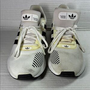 Adidas White and Black Running Shoes SKU FV5358 USED (not box)